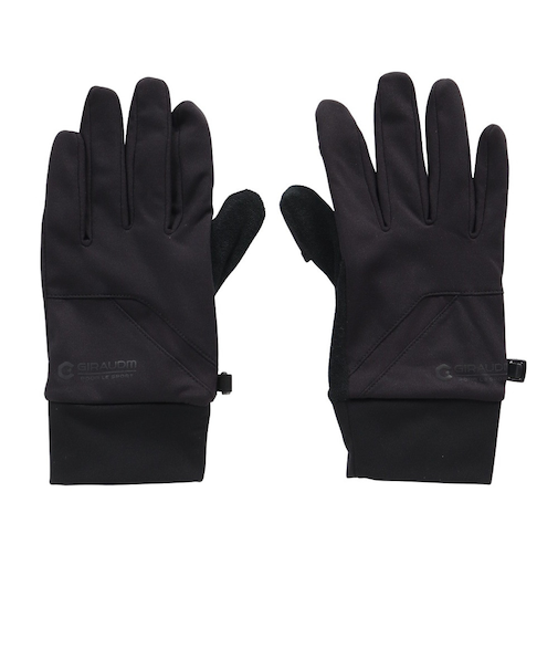 手袋 ストレッチ グローブ 黒 S-LLサイズ WG5F0010-WA900-GRSN BLK 防寒 裏起毛 指出し