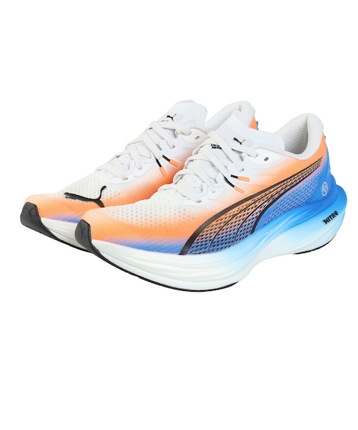 プーマ（PUMA）ランニングシューズ ジョギングシューズ ディヴィエイト ニトロ 3 駅伝 ホワイト ブラック 31342201 スニーカー