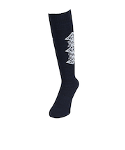 エーアールジー(arg)雪柄 ソックス AG63WC1655 NVY