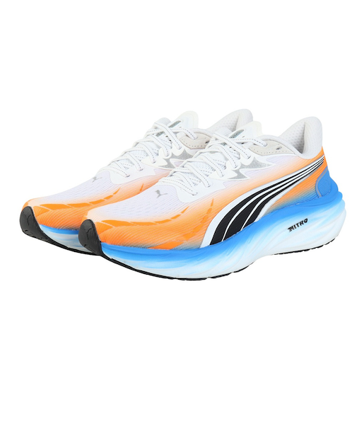 プーマ（PUMA）ランニングシューズ ジョギングシューズ ヴェロシティ ニトロ 4 駅伝 ホワイト ブルー 31342401 スニーカー