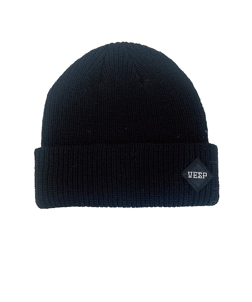 ベスプ（VESP）帽子 リブニットビーニー VPMB1034BK