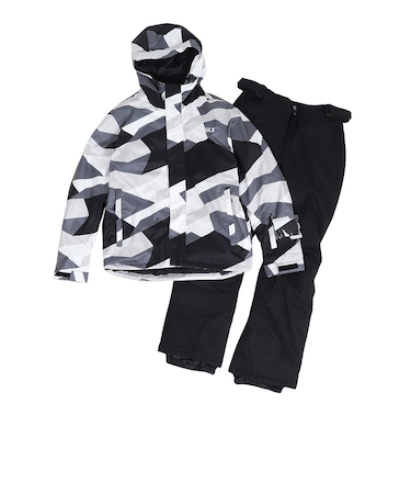 スキーウエア スランティングラインカモスーツ ST25FW0054 WT/BK