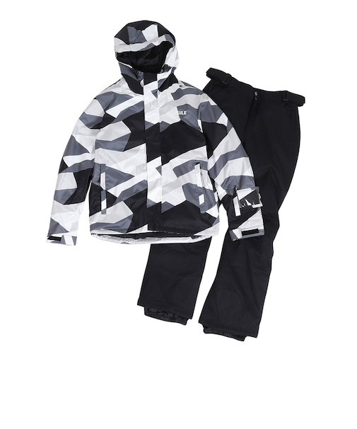 スキーウエア スランティングラインカモスーツ ST25FW0054 WT/BK