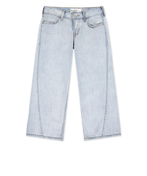 アバクロンビー&フィッチ（Abercrombie & Fitch）ジュニア ロングパンツ ローライズ SEAMED バギージーンズ 43AG07-LCA