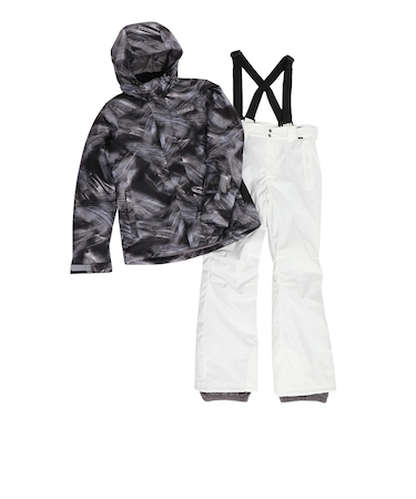 スキーウエア フェザースーツ 上下セット ST25FW0055 BLK