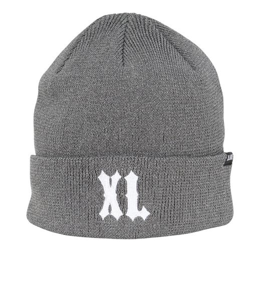 エクストララージ（XLARGE）帽子 XL ロゴ カフ クール ビーニー 101253051007-GREY