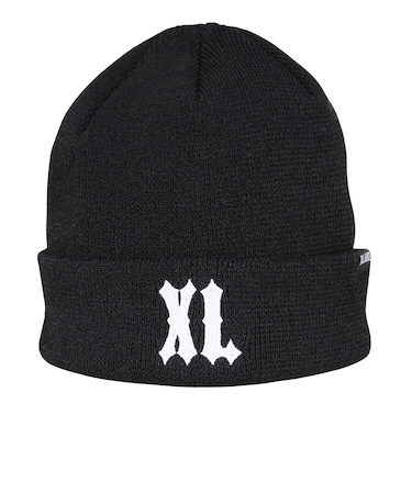 エクストララージ（XLARGE）帽子 XL ロゴ カフ クール ビーニー 101253051007-BLACK