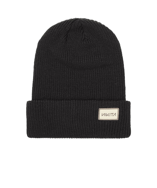 ニキータ（NIKITA）帽子 ラベルビーニー NSHW252100-BLK