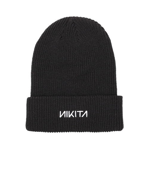 ニキータ（NIKITA）帽子 ロゴビーニー NSHW252099-BLK｜スーパー