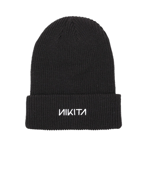 ニキータ（NIKITA）帽子 ロゴビーニー NSHW252099-BLK