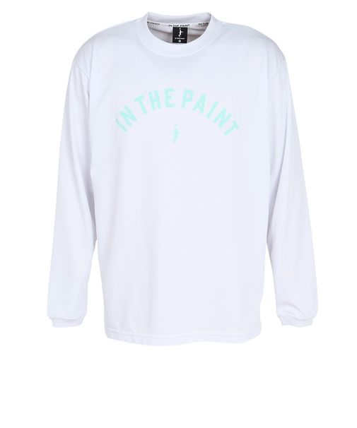 インザペイント（IN THE PAINT）バスケットボールウェア アーチロゴ 長袖シャツ ITP25434WHT/MNT