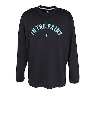 インザペイント（IN THE PAINT）バスケットボールウェア アーチロゴ 長袖シャツ ITP25434BLK/EMR