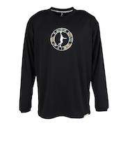 インザペイント(IN THE PAINT)バスケットボールウェア ナチュラル サークルカモ 長袖シャツ ITP25422BLK