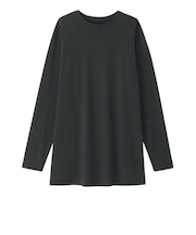 ダンスキン（DANSKIN）バックギャザード 長袖 Tシャツ DC724304 K