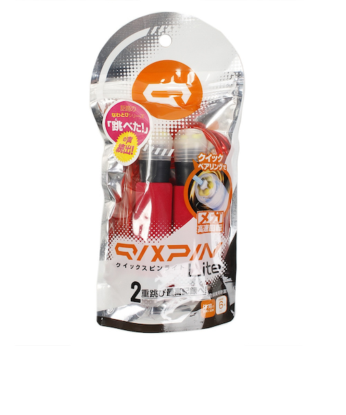 なわとび クイックスピン ライト 子供用 赤 RED QX-4012-R 縄跳び とびなわ