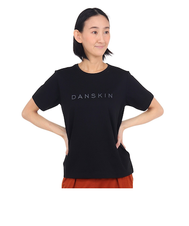 ダンスキン(DANSKIN)プリント半袖Tシャツ DC724107 K