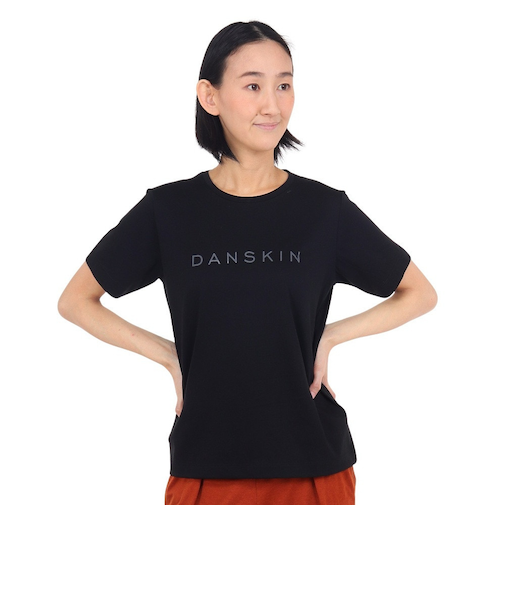 ダンスキン(DANSKIN)プリント半袖Tシャツ DC724107 K