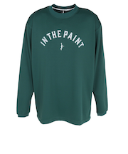 インザペイント（IN THE PAINT）バスケットボールウェア アーチロゴ 長袖シャツ ITP25434GRN