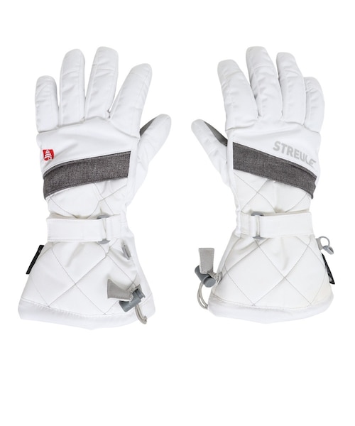 ウインター 五指グローブ LADIES OVERCUFF 5 ST26FWGR0042 WHT