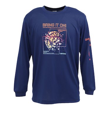 コンバース(CONVERSE)バスケットボールウェア プリント長袖シャツ CB252367L-2800