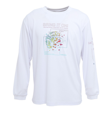 コンバース(CONVERSE)バスケットボールウェア プリント長袖シャツ CB252367L-1174