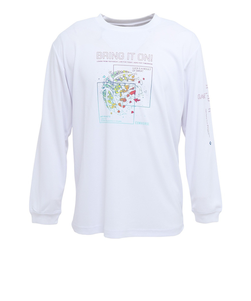 コンバース(CONVERSE)バスケットボールウェア プリント長袖シャツ CB252367L-1174