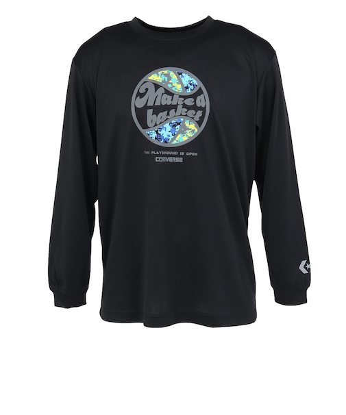 コンバース（CONVERSE）バスケットボールウェア プリント長袖シャツ CB252366L-1918