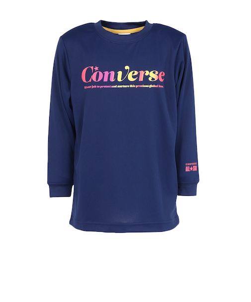 コンバース（CONVERSE）バスケットボールウェア ジュニア プリント長袖シャツ CB452361L-2800
