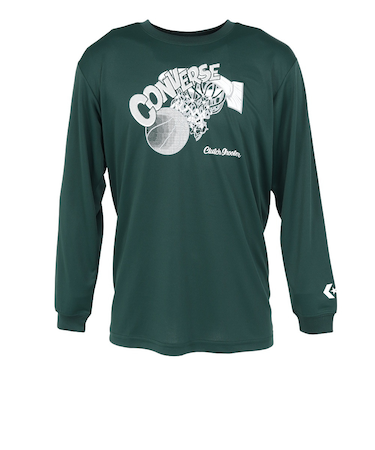 コンバース（CONVERSE）バスケットボールウェア プリント長袖シャツ CB252365L-4700