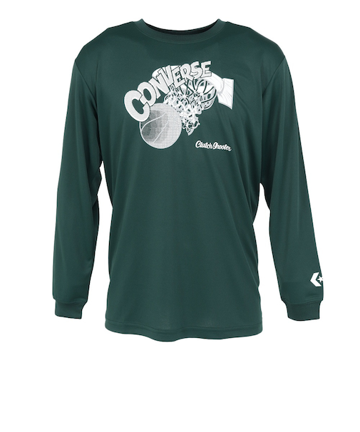 コンバース（CONVERSE）バスケットボールウェア プリント長袖シャツ CB252365L-4700