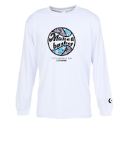 コンバース（CONVERSE）バスケットボールウェア プリント長袖シャツ CB252366L-1100