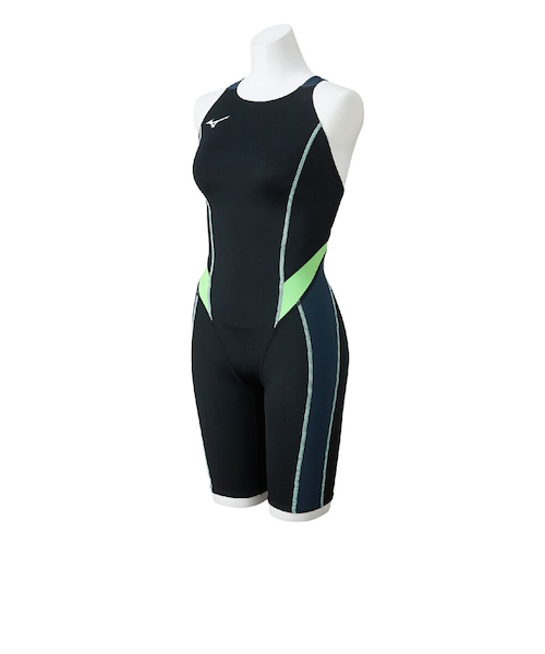 Mizuno トスマシン 緑色 レール付き ミズノ（MIZUNO）競泳水着 水泳 GX・SONIC STREAM 競泳用ハーフスーツ
