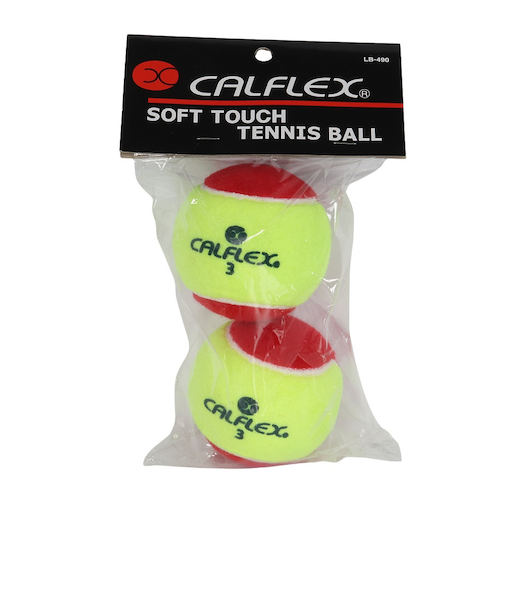 サクライ(SAKURAI)ジュニア 練習用テニスボール カルフレックス やわらかテニスボール STAGE3 2球入 LB-490
