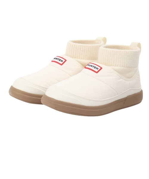 HUNTER 防水ファーブーツ ホワイト 25cm HUNTER 防水ファーブーツ ホワイト 25cm ウィンターフットウェア