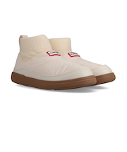 ハンター（Hunter）ブーツ カジュアルシューズ イン アウト パファー ニッテッド カフ オフホワイト WFS2265REN-WGU 防寒