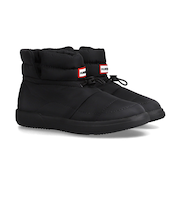 ハンター（Hunter）ブーツ カジュアルシューズ イン アウト コージー パフ サイド ベント ブーティー ブラック UFS7112WWU-BLK 防寒