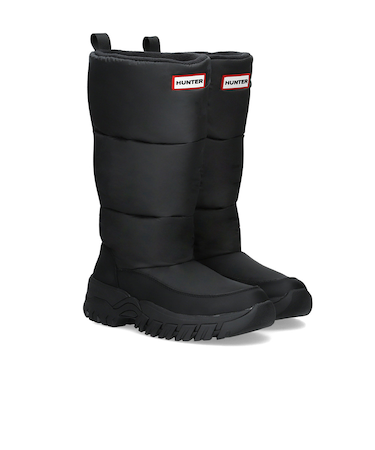 ハンター（Hunter）ブーツ カジュアルシューズ イントレピッド ワンダラー トール スノー ブラック UFT7120WWU-BLK 防寒 防水性
