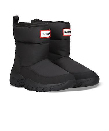 ハンター（Hunter）ブーツ カジュアルシューズ イントレピッド ワンダラー ショート スノー ブラック UFS7119WWU-BLK 防寒 防水性