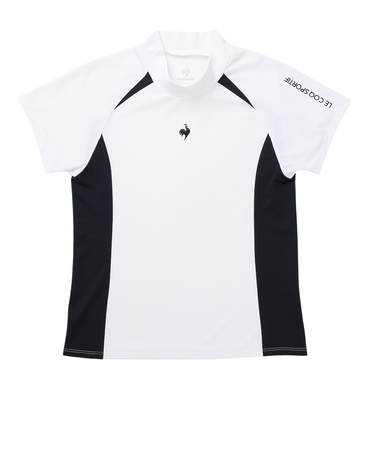 ルコックスポルティフ（lecoqsportif）テニスウェア モックネックゲームシャツ LN5SHT51L WH00