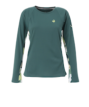 ルコックスポルティフ(lecoqsportif)テニスウェア エールフォルム グラフィック長袖ゲームシャツ LN4FLT10L GR00