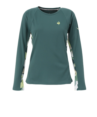 ルコックスポルティフ（lecoqsportif）テニスウェア エールフォルム グラフィック長袖ゲームシャツ LN4FLT10L GR00
