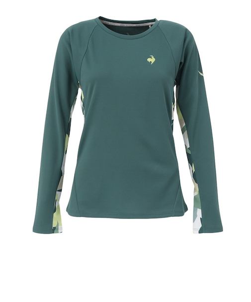 ルコックスポルティフ（lecoqsportif）テニスウェア エールフォルム グラフィック長袖ゲームシャツ LN4FLT10L GR00