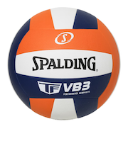 スポルディング（SPALDING）バレーボール 4号球 VB3 オレンジ×ホワイト×ネイビー 72-417J