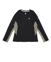 ルコックスポルティフ（lecoqsportif）テニスウェア エールフォルム グラフィック長袖ゲームシャツ LN5SLT10L BK00