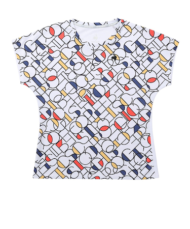 ルコックスポルティフ（lecoqsportif）テニスウェア ロゴグラフィックゲームシャツ LN5SHT30L WH00