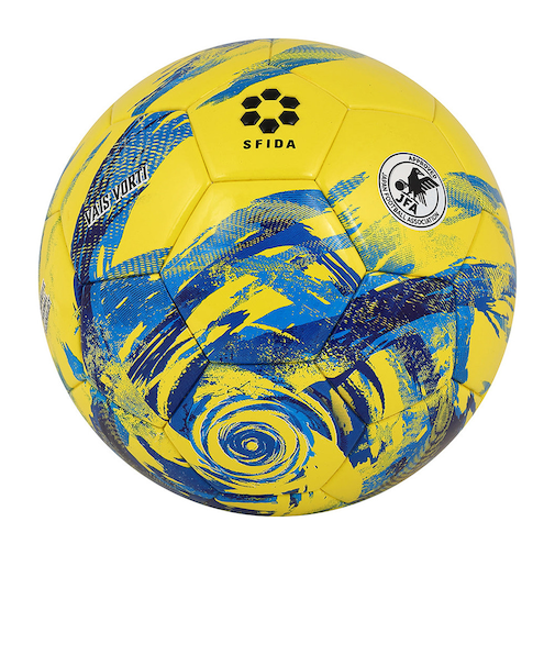 スフィーダ（SFIDA）サッカーボール 5号球 検定球 VAIS VORTI SB-25VV02 YEL/BLU