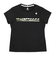 ルコックスポルティフ（lecoqsportif）テニスウェア トリコロールプリントゲームシャツ LN4FHT90L BK00