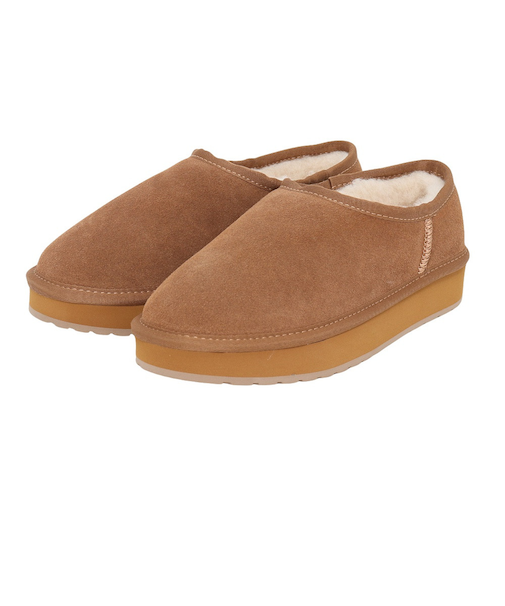 エミュ（EMU）カジュアルシューズ プラットフォーム ピコ ウールスリッポン キャメル W13253CHE ムートン 厚底 ブーツ