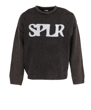 SPLR（SPLR）Dust Washed クルー ニット 2521-18116-01400