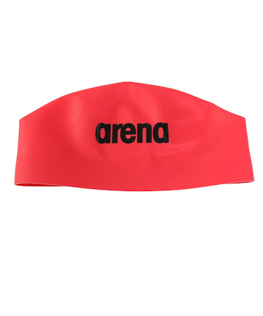 アリーナ(ARENA)水泳 アクアフォース3Dキャップ レーシングシリコーンキャップ WA承認モデル 赤 M-Lサイズ AS5SSC03U RDBK